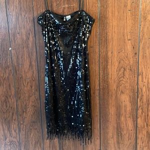 Little black sequin dress